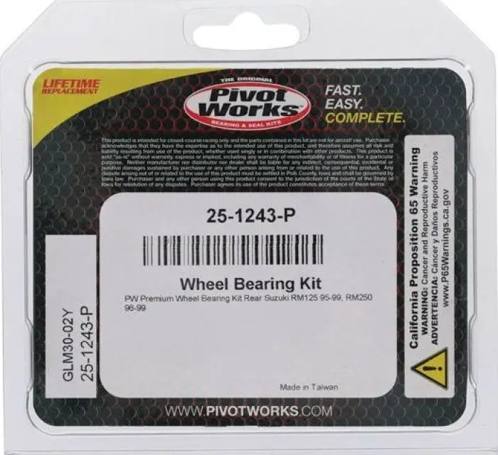 Pivot Works 25-1243-P Wheel Bearing Kit Premium Bearings 2