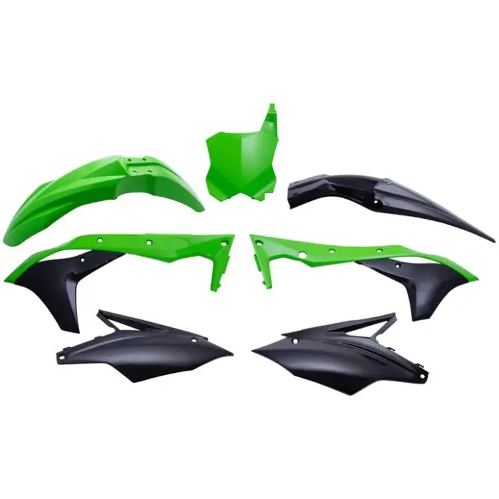 Polisport Mx Complete Kit Kawasaki, Green/Black#90836 1