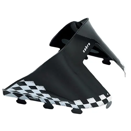 Powermadd 11120 Windshield Low Black With White Cheks 11.5" #11120 1