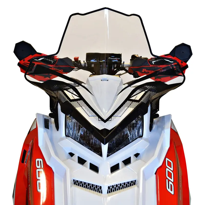 Powermadd 11630 Windshield Clear With Black Graphics 18.5 #11630 1