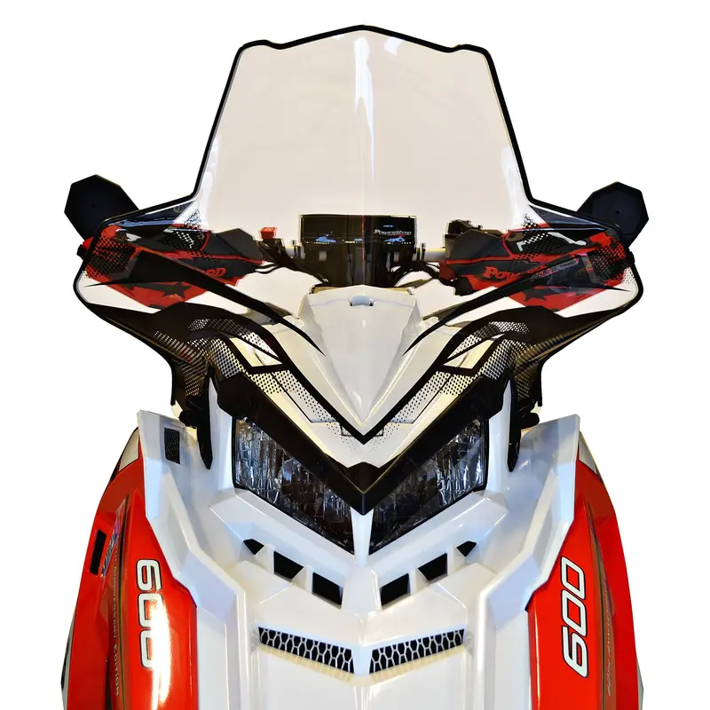 Powermadd 11640 Windshield Clear With Black Graphics 20.5 #11640 1