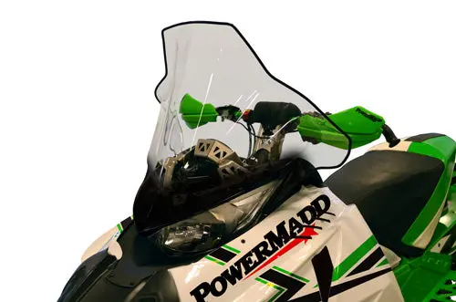 Powermadd 12040 Windshield Tall Clear With Black Graphic 19" #12040 1