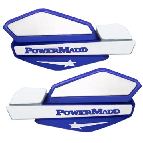Powermadd Star Handguard Blue/White#34221 1