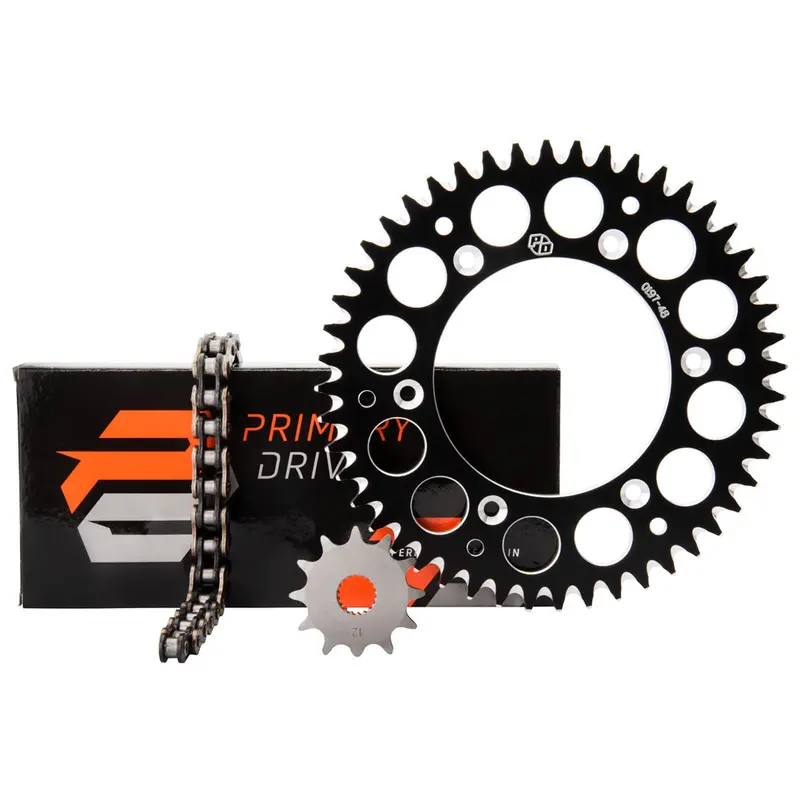 Primary Drive Chain And Sprocket Kit - Aluminum Rear/X-Ring Chain#109757-P2 1