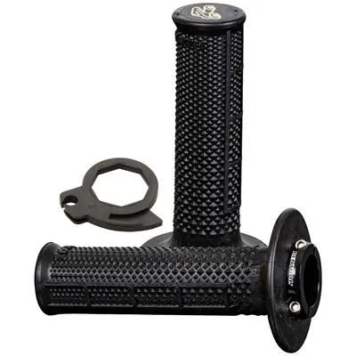 Renthal Ultra-Tacky Tapered Half Waffle Mx R-Works Lock-On Grips#2136750002 1