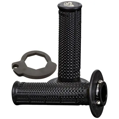 Renthal Ultra-Tacky Tapered Half Waffle Mx R-Works Lock-On Grips#2136750003 1
