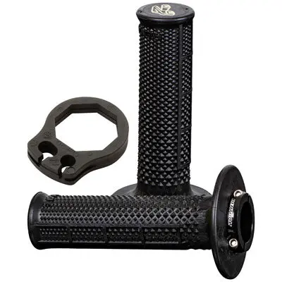 Renthal Ultra-Tacky Tapered Half Waffle Mx R-Works Lock-On Grips#2136750004 1