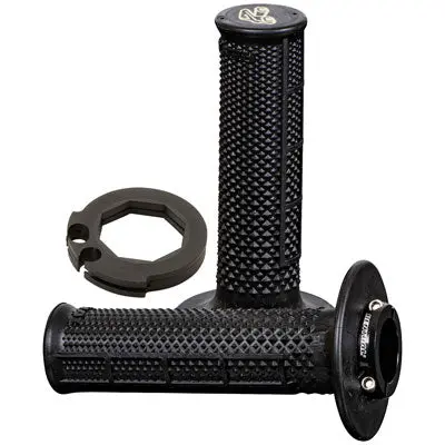 Renthal Ultra-Tacky Tapered Half Waffle Mx R-Works Lock-On Grips#2136750006 1