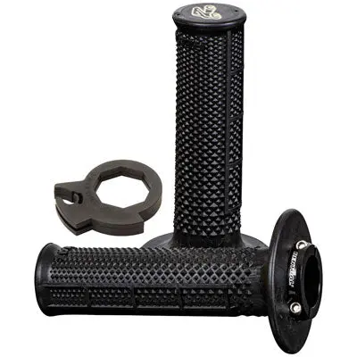 Renthal Ultra-Tacky Tapered Half Waffle Mx R-Works Lock-On Grips#2136750007 1