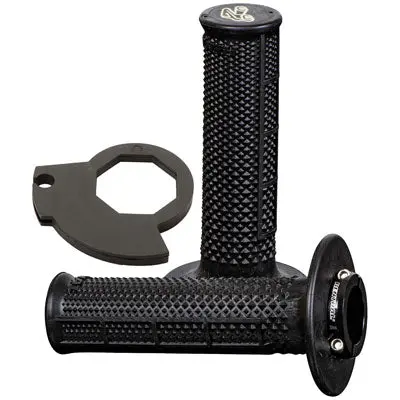 Renthal Ultra-Tacky Tapered Half Waffle Mx R-Works Lock-On Grips#2136750008 1