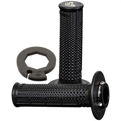 Renthal Ultra-Tacky Tapered Half Waffle Mx R-Works Lock-On Grips#2136750012 1