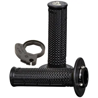 Renthal Ultra-Tacky Tapered Half Waffle Mx R-Works Lock-On Grips#2136750016 1