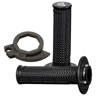 Renthal Ultra-Tacky Tapered Half Waffle Mx R-Works Lock-On Grips#2136750018 1