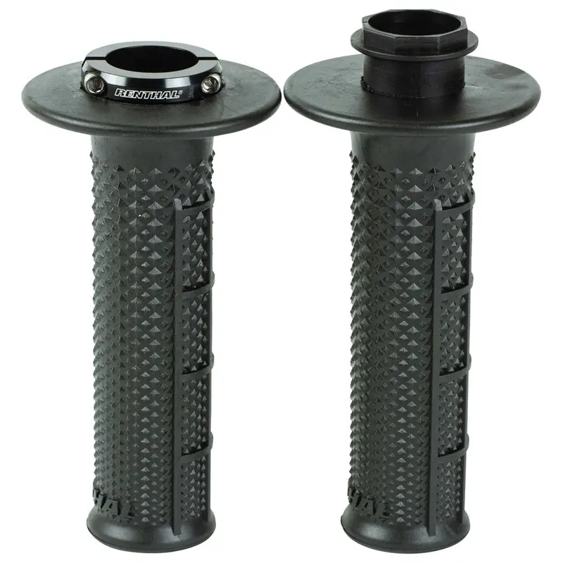Renthal Ultra-Tacky Tapered Half Waffle Mx R-Works Lock-On Grips#G239 1