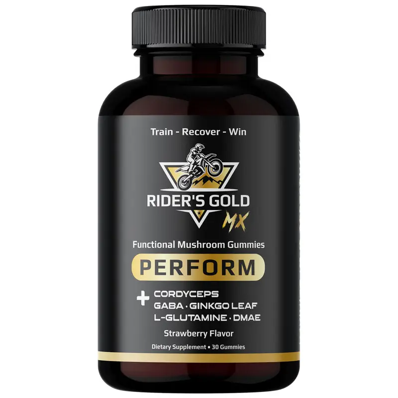 Rider's Gold Mx Perform Cordyceps Gummies#2146020001 1