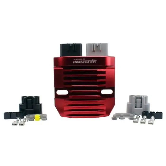 Rmstator Rms023-107140 Machined Lithium-Ion Battery Compatible Regulator - Red #Rms023-107140 1
