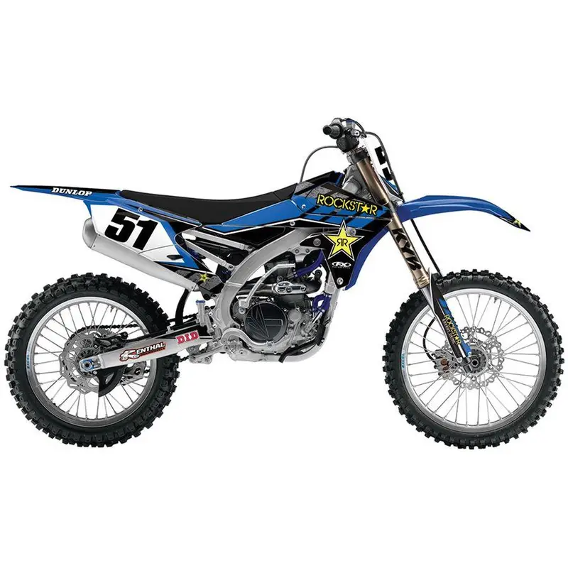 Rockstar Complete Shroud/Trim/Lower Fork Graphic Kit Yamaha#23-07222 1