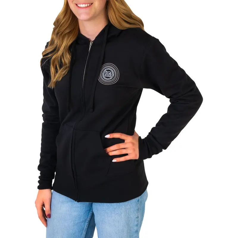 Rocky Mountain Atv/Mc Women's Dots Zip-Up Hooded Sweatshirt#218519-P 1