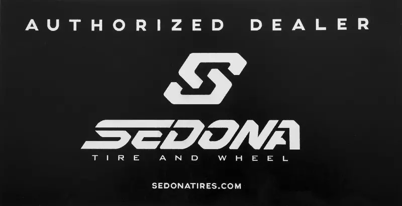 Sedona Authorized Dealer Window Decal4.25" X 8.125" #Sedona Dealer 1