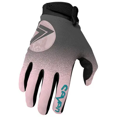 Seven Annex 7 Dot Gloves Large Rose/Charcoal#2210014-609-L 1