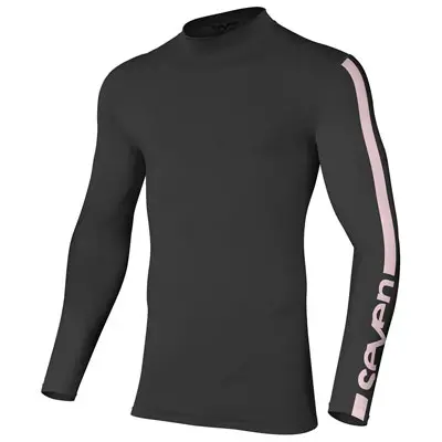 Seven Zero Dissolve Compression Jersey Large Charcoal/Rose#2020001-059-L 1