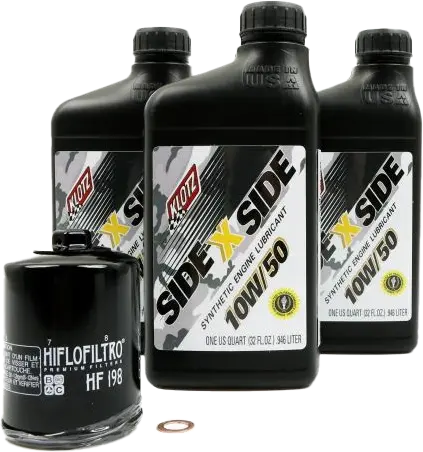 Side X Side Oil Change Kit 10W50 With Oil Filter Polaris #Ku-101 1