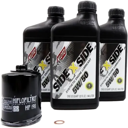 Side X Side Oil Change Kit 5W50 With Oil Filter Polaris #Ku-100 1