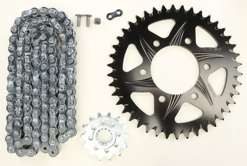 Sprocket/Chain Kit Stl/Alu 14/42T Blk Rx3 520-108L Blk#Ck6299 1