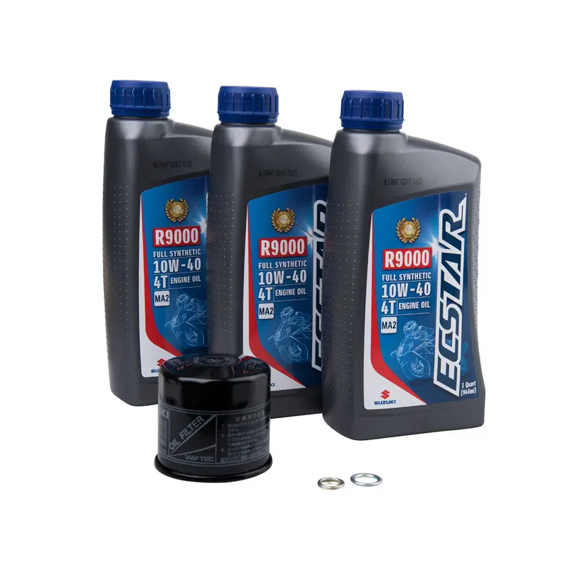Suzuki Ecstar R9000 10W-40 Synthetic Oil Change Kit #1779950001 1