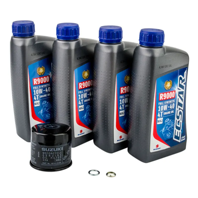 Suzuki Ecstar R9000 10W-40 Synthetic Oil Change Kit #1779950002 1