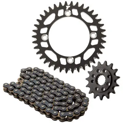 Tusk Chain And Sprocket Kit - Aluminum Rear/O-Ring Chain Black Rear Sprocket#2152740235 1