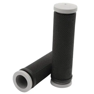 Tusk Dual Compound Atv Grips - Full Diamond Soft/Hard Black/Grey#135-914-0001 1