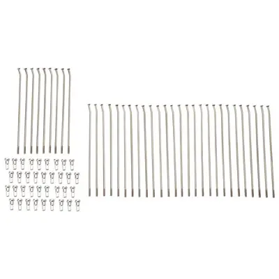 Tusk Motorcycle Spoke Kit - Rear 10" Silver Spoke/Silver Nipple#Spk-Mr5t-10-77 1