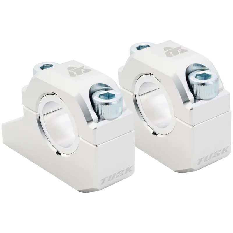 Tusk Offset Bar Risers Silver#215-817-0001 1