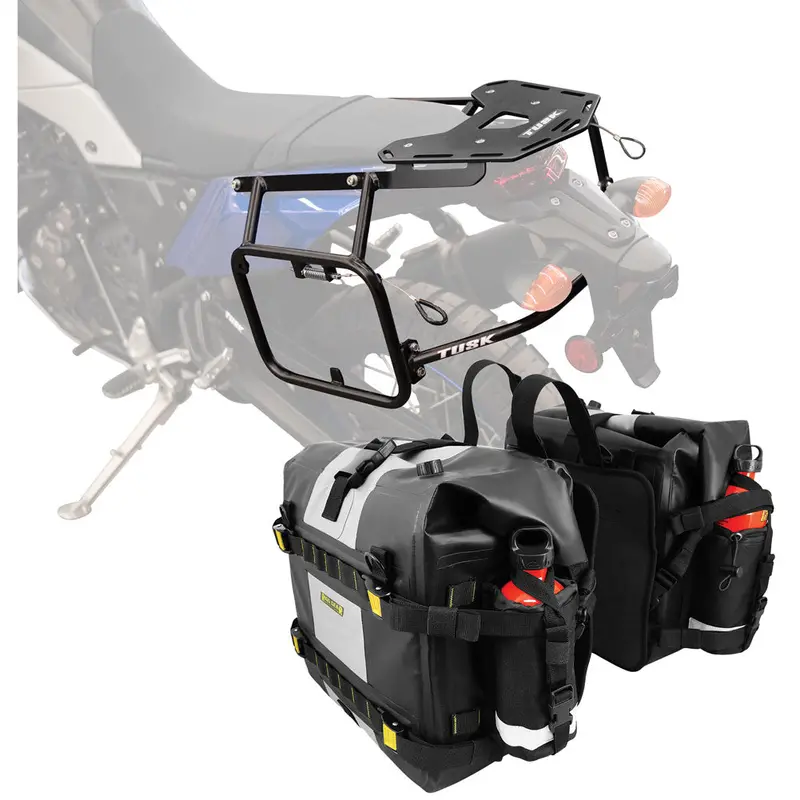 Tusk Pannier Racks With Nelson Rigg Hurricane Dry Saddlebags#214944-P11 1