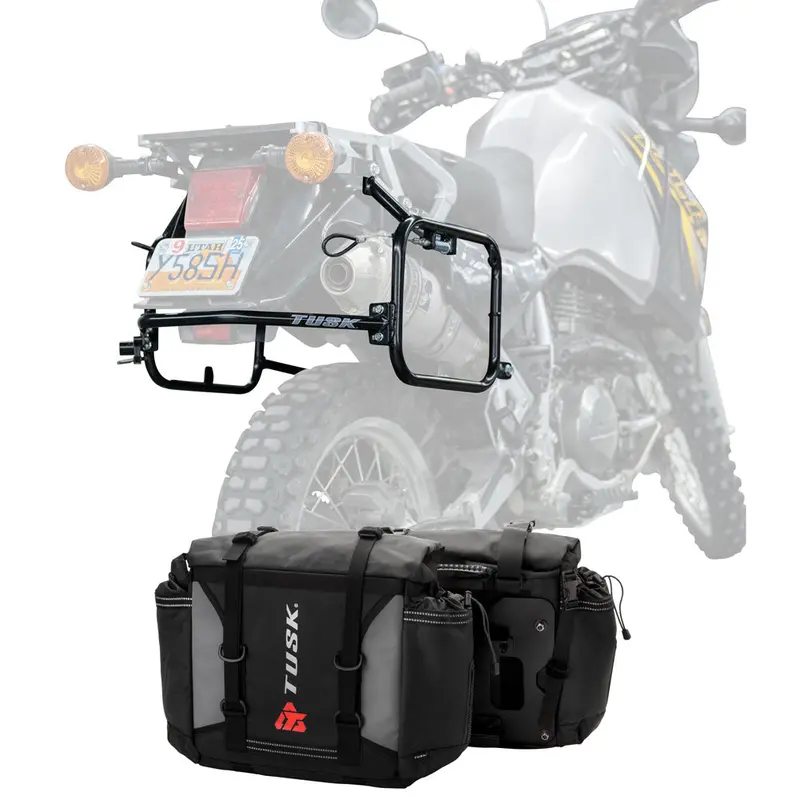 Tusk Pannier Racks With Olympus Pannier Bags#199966-P 1
