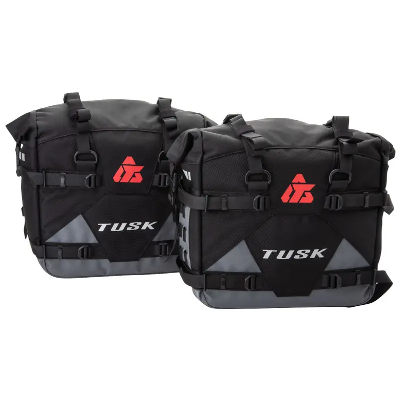 Tusk Pannier Racks With Tusk Pilot Pannier Bags#200611-P 1