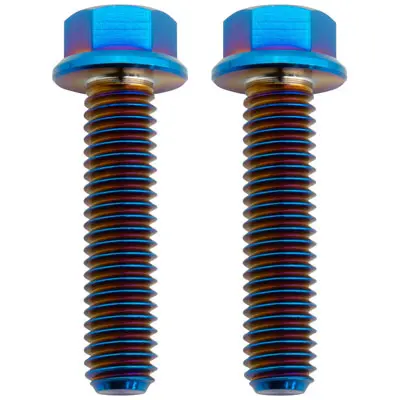 Tusk Titanium Bolt M6 X 25Mm 2 Pack Burnt Blue#Tbm62530 1