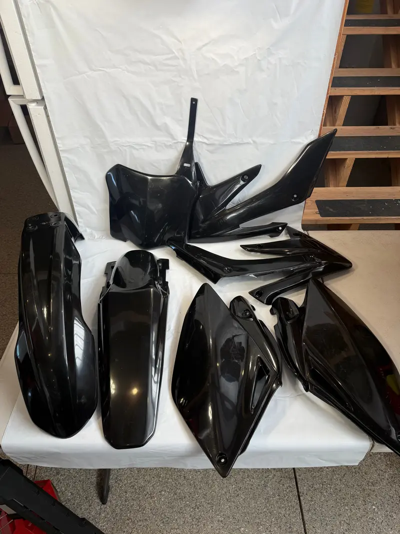Ufo Hokit112@001 Complete Plastic Kit Black For Honda Crf250r 2008-2009 1