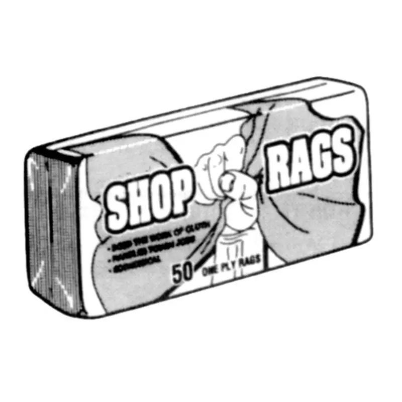 Unifirst Corp Rags-Cotton "25" Shop Rags 25 Per Bundle #Rags-Cotton "25" 1