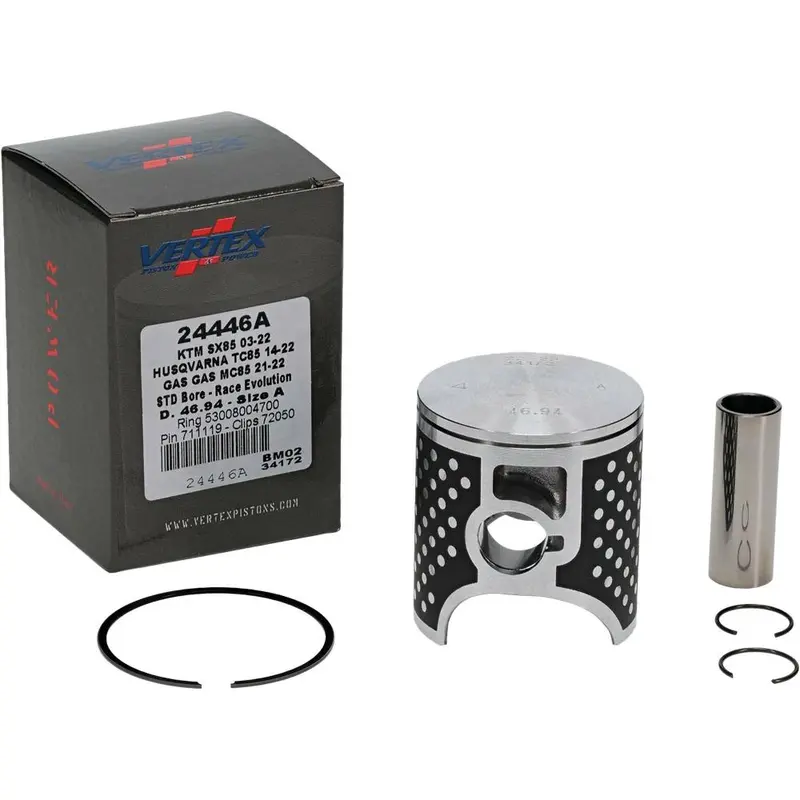 Vertex 24446A Piston Kit Cast Race Evolution 46.94/Std Ktm / Husq / Gas 2