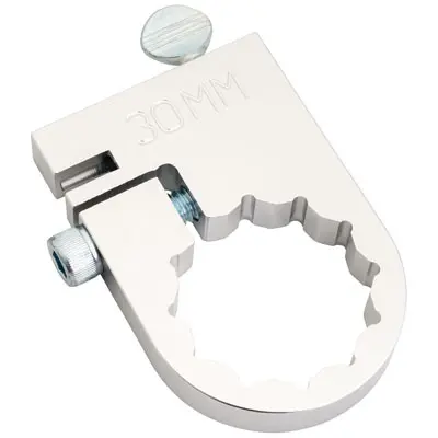 Wheeler Whips Clamp On Motorcycle Flag Holder 30Mm Silver#1707-4 1