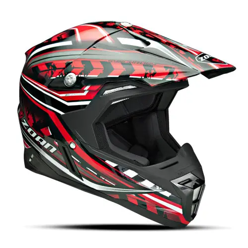 Zoan 521-107 Synchrony Mx Helmet Monster - Black/Red #521-107 1