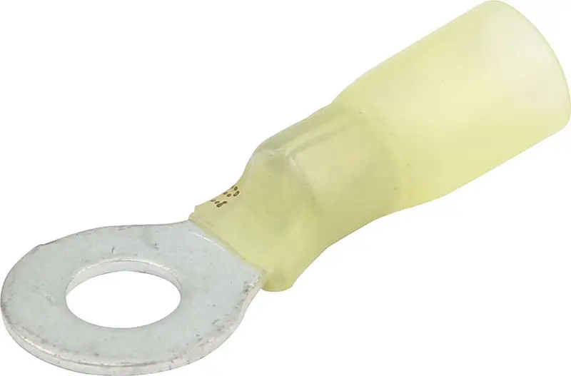 Allstar Performance 76084 Heat-Shrink Ring Terminals – 1/4-Inch Hole, 12–10 Awg, 10-Pack 1