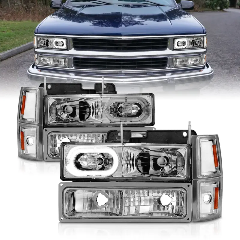 Anzo Usa 111508 Crystal Halo Projector Headlight Set 1