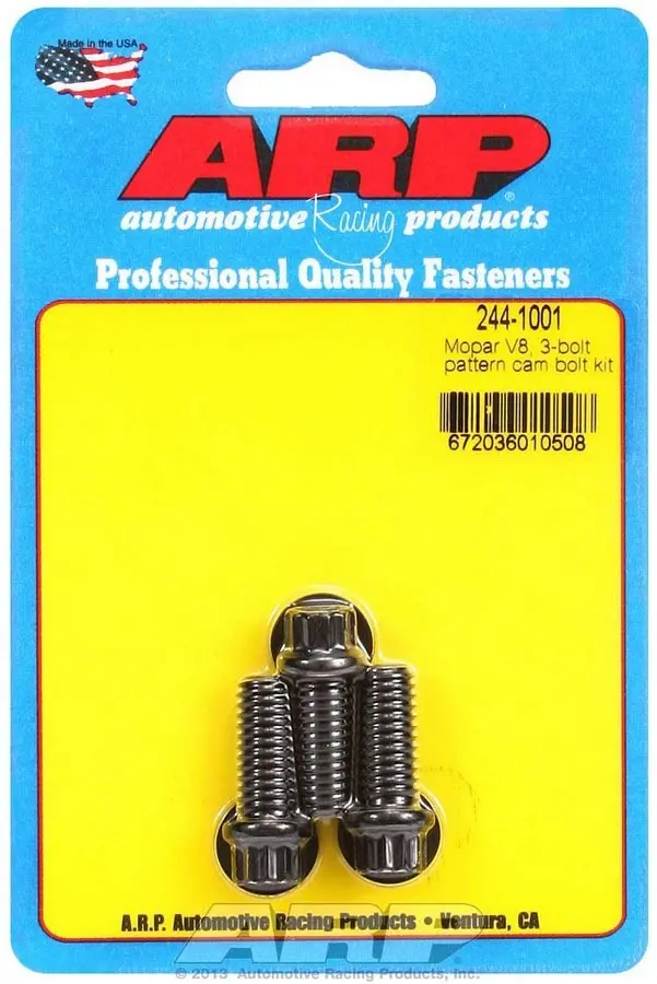 Arp 244-1001 Mopar V8 Camshaft Bolt Kit – 3-Bolt Configuration 1