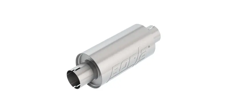 Borla 401341 Universal Resonator Muffler – 2.5" In/Out, 5"X10" Notched Body, Sound-Tuned Performance 1