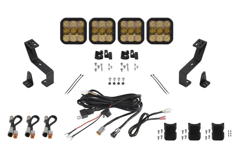 Diode Dynamics Ss5 Grille Lightbar Kit – Crosslink Pro Yellow For 2019–Present Ram Trucks 1