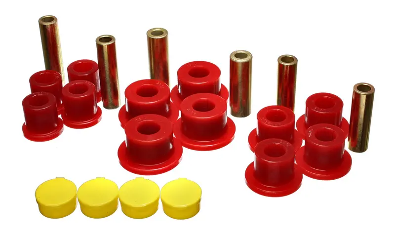 Energy Suspension Red Rear Leaf Spring Bushing Kit – High-Performance Polyurethane 1