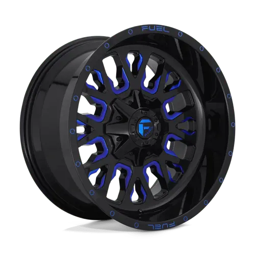 Fuel D645 18X9 Street Wheel – 5X4.5/5.0 Bolt Circle, Matte Black With Brushed Tapered Lip 1